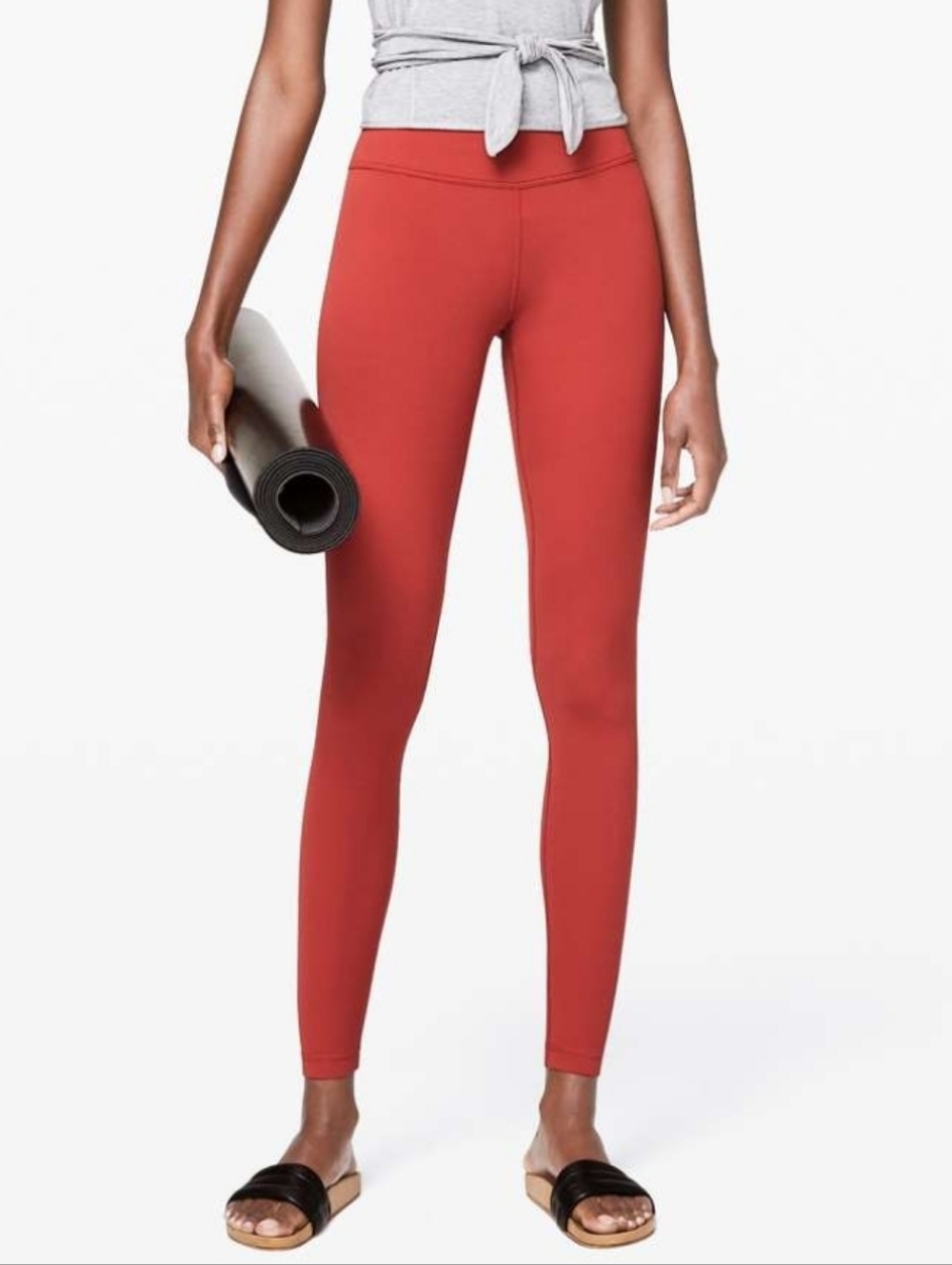 Lululemon Align Leggings Pant 28" Cayenne Red Brown High Waist Women's 2